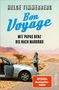 „Bon Voyage. Mit Papas Benz bis nach Marokko.“ Ein Mann steht in der Wüste neben einem offenen Auto., Buch