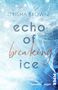 TRISHA BROWN, echo of breaking ice. ROMAN. PIPER-Verlag. 
Hintergrund: Eiskristalle und bläuliche Töne., Buch