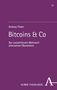 "Bitcoins & Co" von Andreas Thaler: Der sozialethische Mehrwert alternativer Ökonomien. Lila Hintergrund, Alber Theologie Logo., Buch