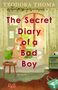 Titel: The Secret Diary of a Bad Boy. Autor: Teodora Thoma. Eine Illustration eines Mädchens auf einem Sofa mit Katze., Buch