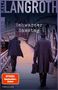 "Schwarzer Samstag", "Spiegel Bestseller-Autor", zwei Männer in Mänteln, Gehweg, historische Gebäude, Brücke., Buch