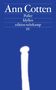 Ann Cotten, Poller, Idyllen, edition suhrkamp, SV; weißer verschwommener senkrechter Streifen auf blauem Hintergrund., Buch