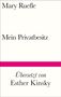 Mary Ruefle: Mein Privatbesitz, Buch