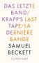 Samuel Beckett: Das letzte Band. Krapp's Last Tape. La dernière bande, Buch
