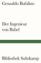 Gesualdo Bufalino: Der Ingenieur von Babel, Buch