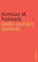 Oben: "Norman M. Naimark". Darunter: "Stalin und der Genozid". Rechts: "Suhrkamp". Roter Hintergrund., Buch