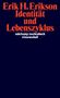 Erik H. Erikson, Identität und Lebenszyklus, suhrkamp taschenbuch wissenschaft; blaue Hintergrund, orange Schrift.