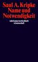 Saul A. Kripke: Name und Notwendigkeit, Buch