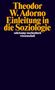 Theodor W. Adorno: Einleitung in die Soziologie, Buch