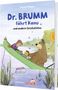 "Dr. BRUMM fährt Kanu und andere Geschichten", Illustration: Bär und Biber sitzen im grünen Kanu, umgeben von Bienen., Buch