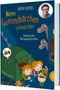 Titel: "Wenn Gummibärchen schnarchen", darunter "Fantastische Vorlesegeschichten". Illustration von Kindern beim Lesen in einem Zelt., Buch