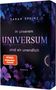 „In unserem Universum sind wir unendlich“. „SARAH SPRINZ“. „SPIGEL Bestseller-Autorin“. Fliederfarbene Blumen. Romanform., Buch