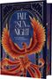 "Tale of Sun and Night", "Not all Nightmares are born in Darkness". Ein Phönix mit orange-roten Federn in elegantem Stil., Buch