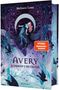 Oben rechts steht "COVER REVEAL FOLGT". Eine Ecke ist umgeklappt, darunter eine pastellfarbene Textur., Buch