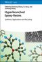 "Edited by Daohong Zhang, Yu Jiang, and Junheng Zhang. Hyperbranched Epoxy Resins. Synthesis, Applications and Recycling." Oben ein blaues Banner mit einem Logo. Unten eine molekulare Struktur und ein grau-weißes Rastermuster.