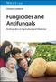 Text: „Clemens Lamberth, Fungicides and Antifungals, Antimycotics in Agriculture and Medicine“. Oben Familie, unten Kartoffeln.