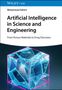 Text: Muhammad Sahimi, Artificial Intelligence in Science and Engineering, From Porous Materials to Drug Discovery. Darstellung: Leuchtender Würfel.