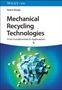 Titel: "Mechanical Recycling Technologies". Autor: Rainer Bunge. Illustrationen von blauen Würfeln auf grünem Hintergrund., Buch