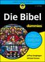 Text:
- Die Bibel für Dummies
- Aufbau und Herkunft der Bibel erklärt
- Die wichtigsten Texte und ihre Bedeutung verstehen
- Sich im Buch der Bücher zurechtfinden
- Jeffrey Geoghegan, Michael Homann

Illustration: Buntglasfenster mit religiöser Szene.