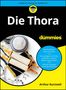 "Die Thora für Dummies," "Arthur Kurzweil"; Thorarolle, Kippa, Schofar, weiße Grundfläche, schwarzer und blauer Textbereich., Buch