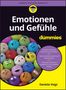 „Emotionen und Gefühle für dummies“ steht groß geschrieben. Viele bunte Bälle mit unterschiedlichen Gesichtsausdrücken.