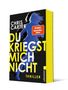 Text: "Chris Carter", "Du kriegst mich nicht", "Thriller", "SPIEGEL Bestseller-Autor", "ullstein". Silhouette einer Person im Lauf., Buch