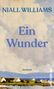 Text: "NIALL WILLIAMS Ein Wunder ROMAN". Landschaftsgemälde mit weißen Häusern vor Bergen und bewölktem Himmel.