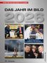 "DAS JAHR IM BILD 2026" in großen Buchstaben. Drei Fotos: Zwei Politiker, Fußballspieler, Rakete und zwei weitere Politiker., Buch