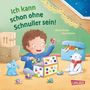 "Ich kann schon ohne Schnuller sein!", Marta Costa, Anni Demel. Ein Kind spielt mit Schnullern, neben Spielzeug und Dekoration., Buch
