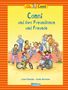 Conni und ihre Freundinnen und Freunde. Kinder spielen fröhlich zusammen. Eine sitzt im Rollstuhl, andere stehen oder knien., Buch