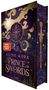 "SPIEGEL Bestseller-Autorin. Elise Kova. Prince of Swords. Cove." 
Dunkle, ornamentale Covergestaltung mit Sternen und Schwertern.
