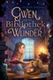 „Gwen und die Bibliothek der Wunder“ von Jeanne Birdsall. Mädchen mit Buch und Hund in gemütlicher Bibliothek., Buch