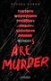 "Kreuzstiche durch die Wochentage außer Montag. 'Mondays ARE MURDER'. Schwarzer Hintergrund mit roten Akzenten.", Buch