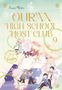 „Ouran High School Host Club 9“, stilisierte Illustration mit jungen Personen, Blumen und heiteren Gesichtsausdrücken., Buch