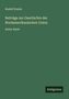 Rudolf Doehn: Beiträge zur Geschichte der Nordamerikanischen Union, Buch