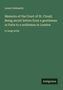 Text: "Lewis Goldsmith. Memoirs of the Court of St. Cloud; Being secret letters from a gentleman at Paris to a nobleman in London."  
Grüner Hintergrund mit Logo "Antigonos"., Buch