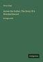 Text: "Percy Greg, Across the Zodiac; The Story Of A Wrecked Record, in large print, Antigonos." Grüner Hintergrund., Buch