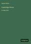 Samuel Butler: Cambridge Pieces, Buch