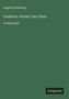 August Strindberg: Creditors. Pariah; Two Plays, Buch