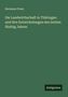 Titel: "Die Landwirthschaft in Thüringen und ihre Entwickelungen". Name: Hermann Franz. Unten rechts: Antigonos. Hintergrund: Dunkelgrün.