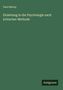 Titel: "Einleitung in die Psychologie nach kritischer Methode" von Paul Natorp. Hintergrund: Dunkelgrün. Logo: Antigonos.