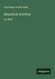 Carl Franz Van Der Velde: Sämmtliche Schriften, Buch