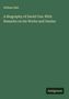 Titel: "A Biography of David Cox: With Remarks on his Works and Genius". Autor: William Hall. Unten steht "Antigonos". Grün.