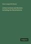 Text: "Henry Longueville Mansel, Letters Lectures and Reviews Including the Phrontisterion. Antigonos". Grüner Hintergrund.