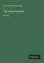 "Samuel Taylor Coleridge. The Complete Works. Vol. VII. Unten rechts kleines Logo mit 'Antigonos'. Grüner Hintergrund.", Buch