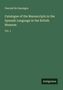 Pascual De Gayangos: Catalogue of the Manuscripts in the Spanish Language in the British Museum, Buch