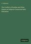 Buchtitel: „The Conflict of Studies and Other Essays on Subjects Connected with Education“ von I. Todhunter. Logo: Antigonos.