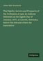 James Mills Woolworth. Der Text spricht über die Würde und Aussichten des Rechtsberufs. Unten steht "Antigonos"., Buch