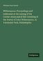 „Witherspoon. Proceedings... Fairmount Park, Philadelphia“ steht in gelber Schrift auf grünem Hintergrund. Unten: „Antigonos“., Buch