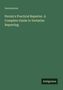 Text auf grünem Hintergrund: "Anonymous. Pernin's Practical Reporter. A Complete Guide to Verbatim Reporting." Unten: "Antigonos".